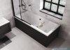 Besco Quadro obudowa wanny CZARNY mat 180x80cm #OAQ-180-PKC